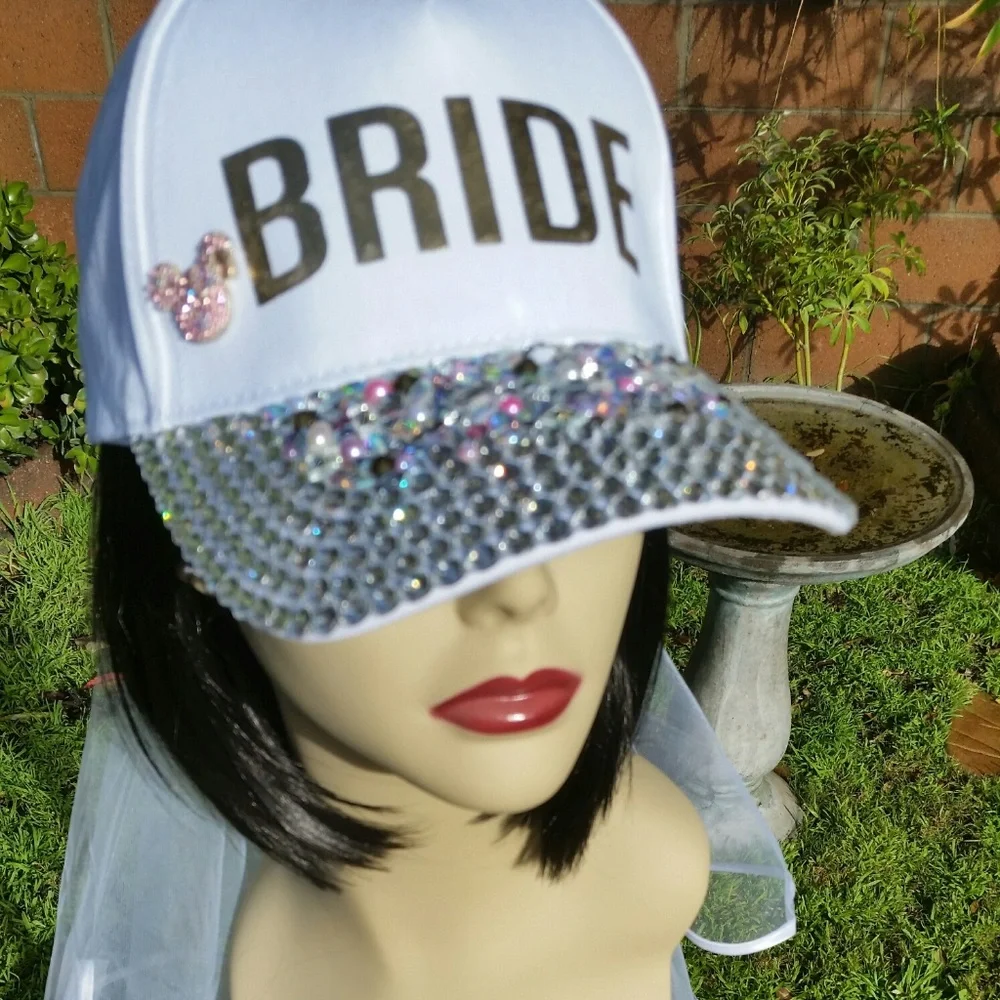 Bridal Bling Hats-Wedding Hats-Bachelorette Hats - Picture 3 of 8